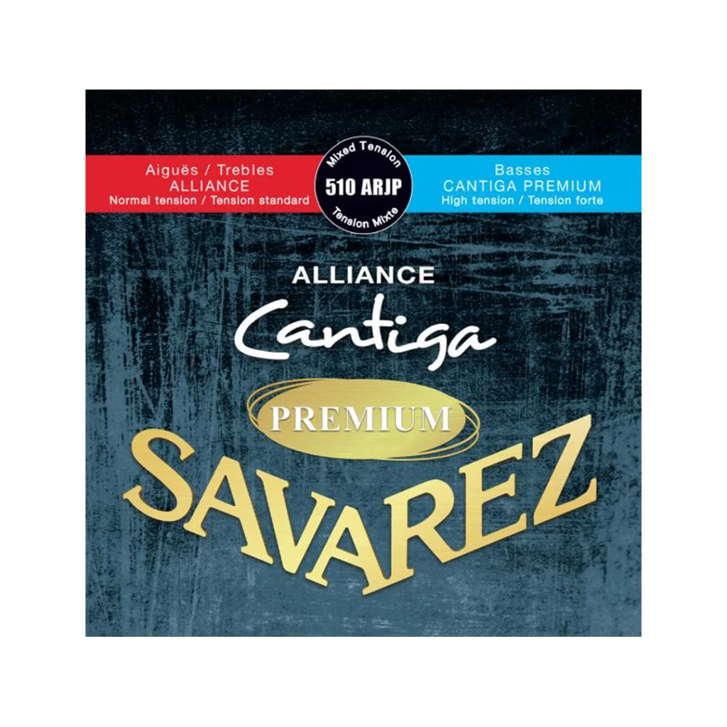 Set de cuerdas Savarez 510ARJP Alliance Cantiga Premium de tensión mixta para guitarra clásica.