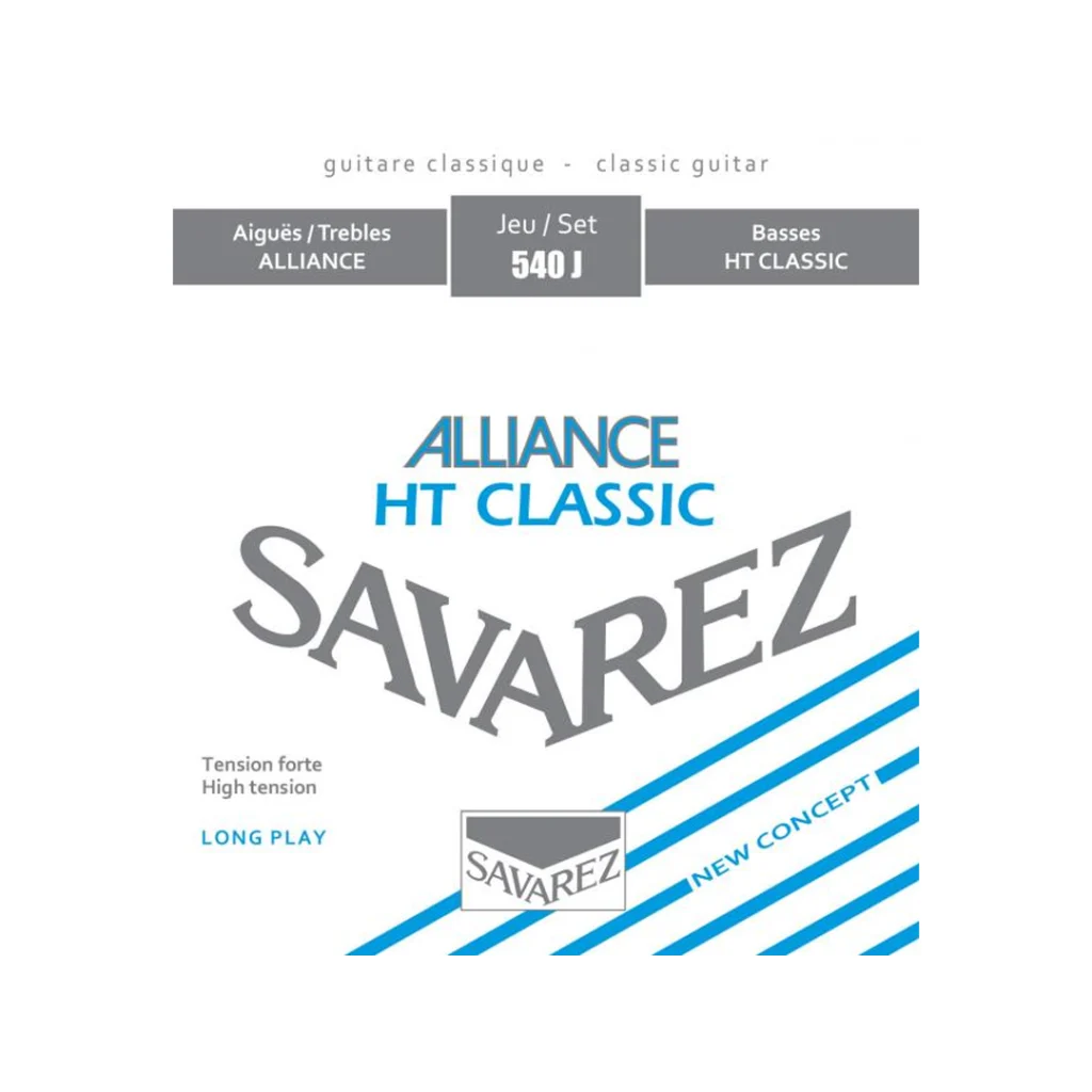 Set de cuerdas Savarez 540J Alliance HT Classic de alta tensión para guitarra clásica.