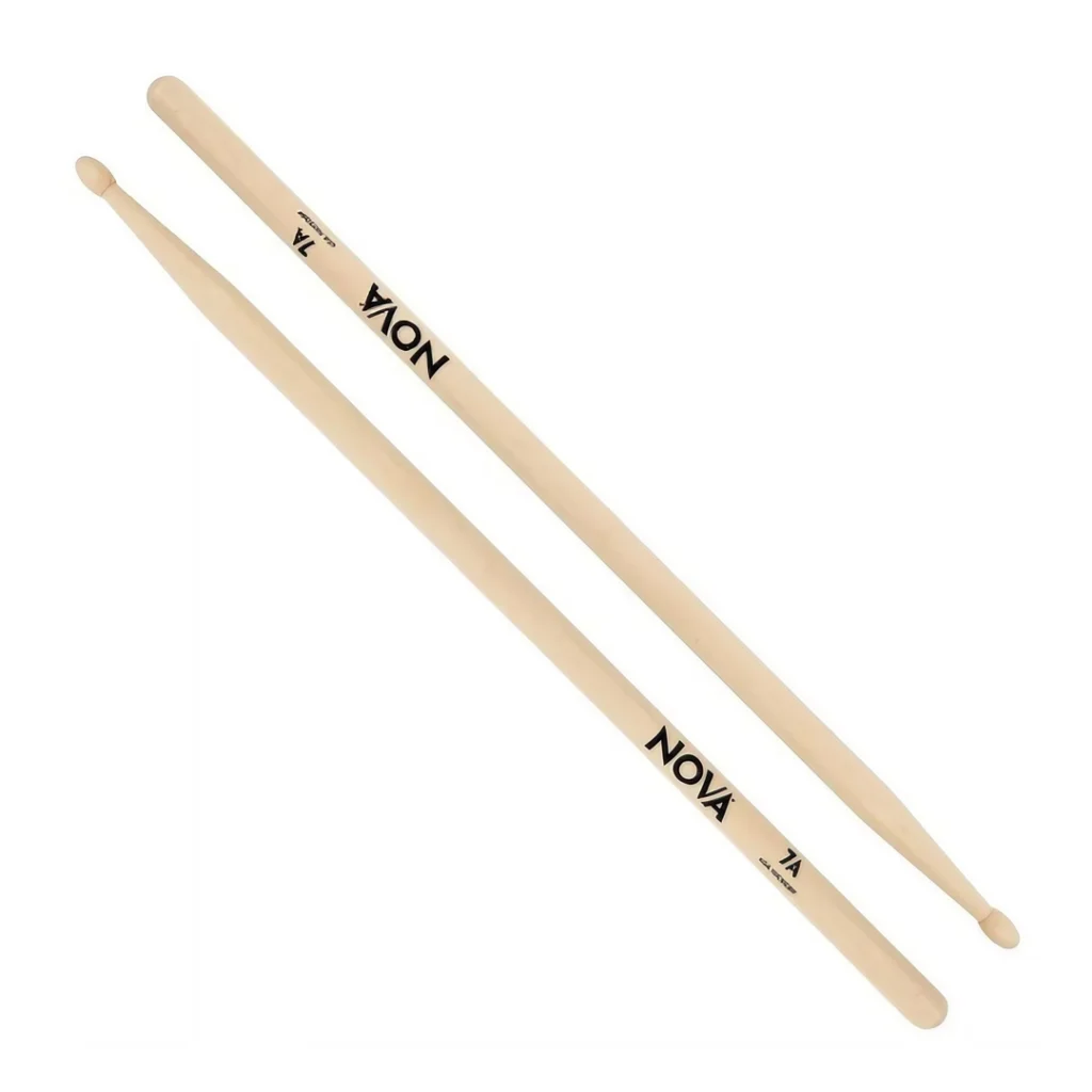 Par de baquetas para batería Nova 7A Classic fabricadas en madera de nogal americano USA Hickory.